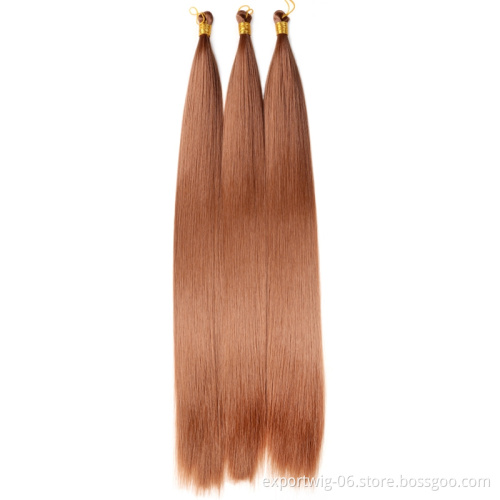silky bone straight synthetic braiding Hair Bundle braids extension 22inch 150g hair bulk For Women long straight braiding